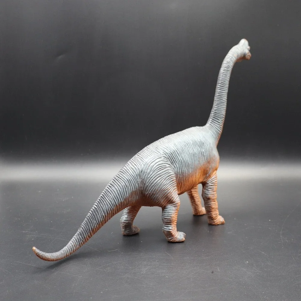 Vintage Imperial Toys Brown and Grey Brachiosaurus Dinosaur Figure